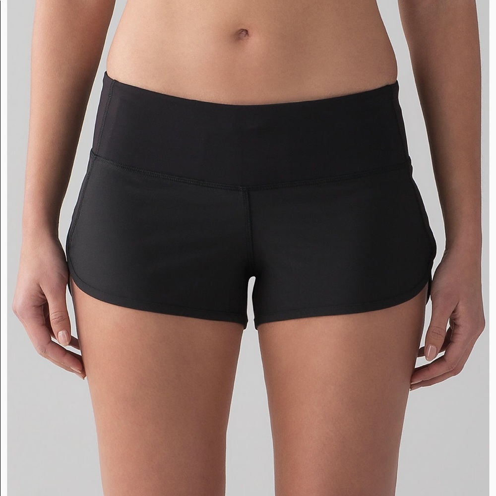 Lululemon Black Speed Shorts
